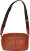 Creed N-WAX Square Shoulder Bag, Soft and Durable Cowhide Nappa Leather, Camel, 335C146-24