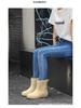 Women's Non-Slip Mid-Calf Japanese Rain Boots - Fashionable Waterproof Outerwear Shoes