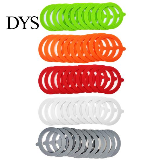 Mason Jar Silicone Ring 10 Pcs/Set Seals Gaskets Easy to Replace Food Grade Environmentally Friendly Portable Sealing Rings Leak Proof O Shape No Odor