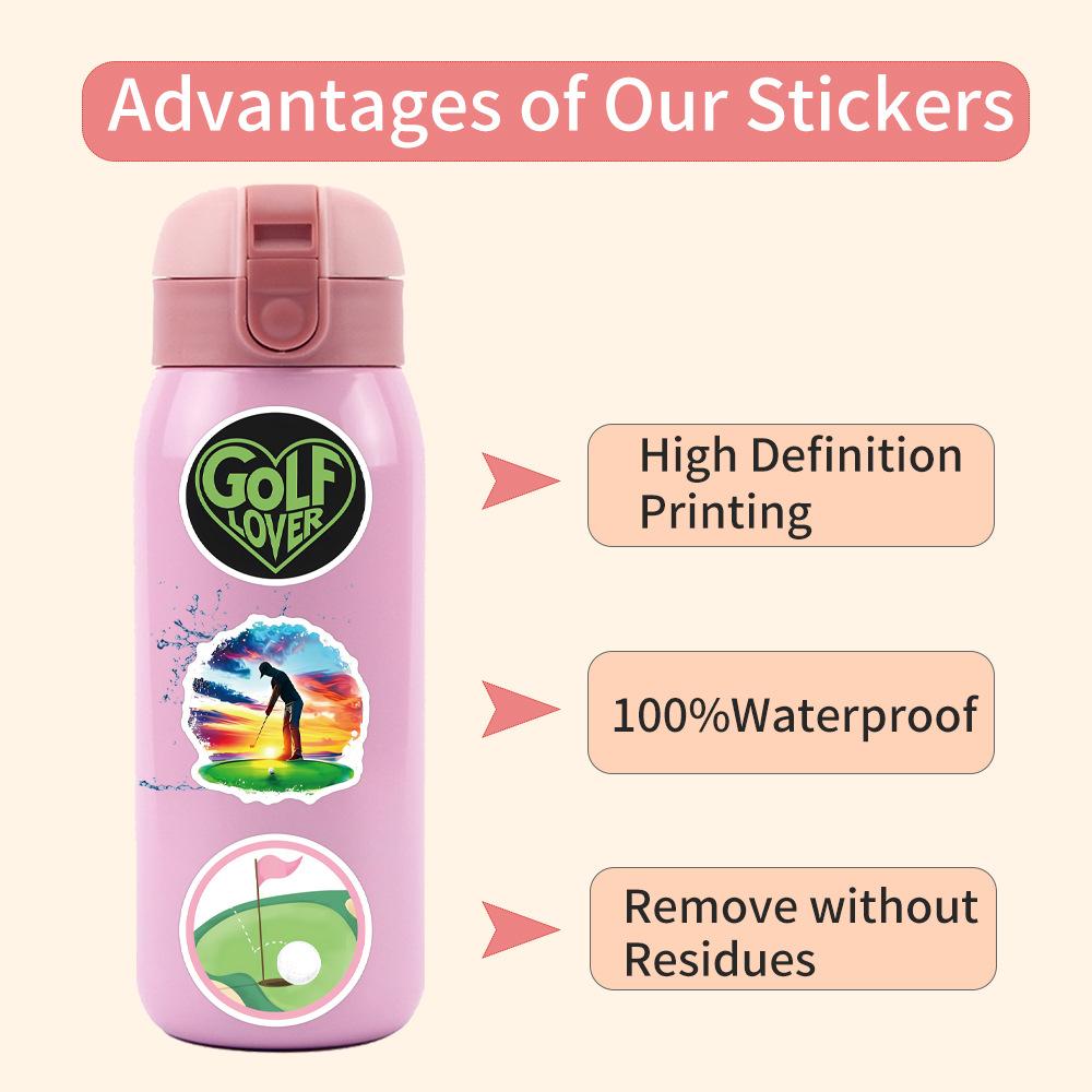 60 New Golf Sports Graffiti Stickers Decorative Scooter Suitcase Notebook DIY Stickers