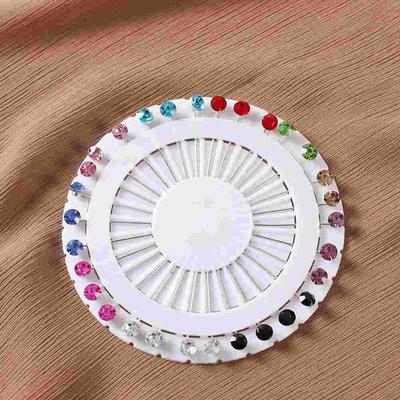 30 Peças Broche para Hijab Muçulmano Lenços Decorativos Bola de Strass Lenço para Decoração