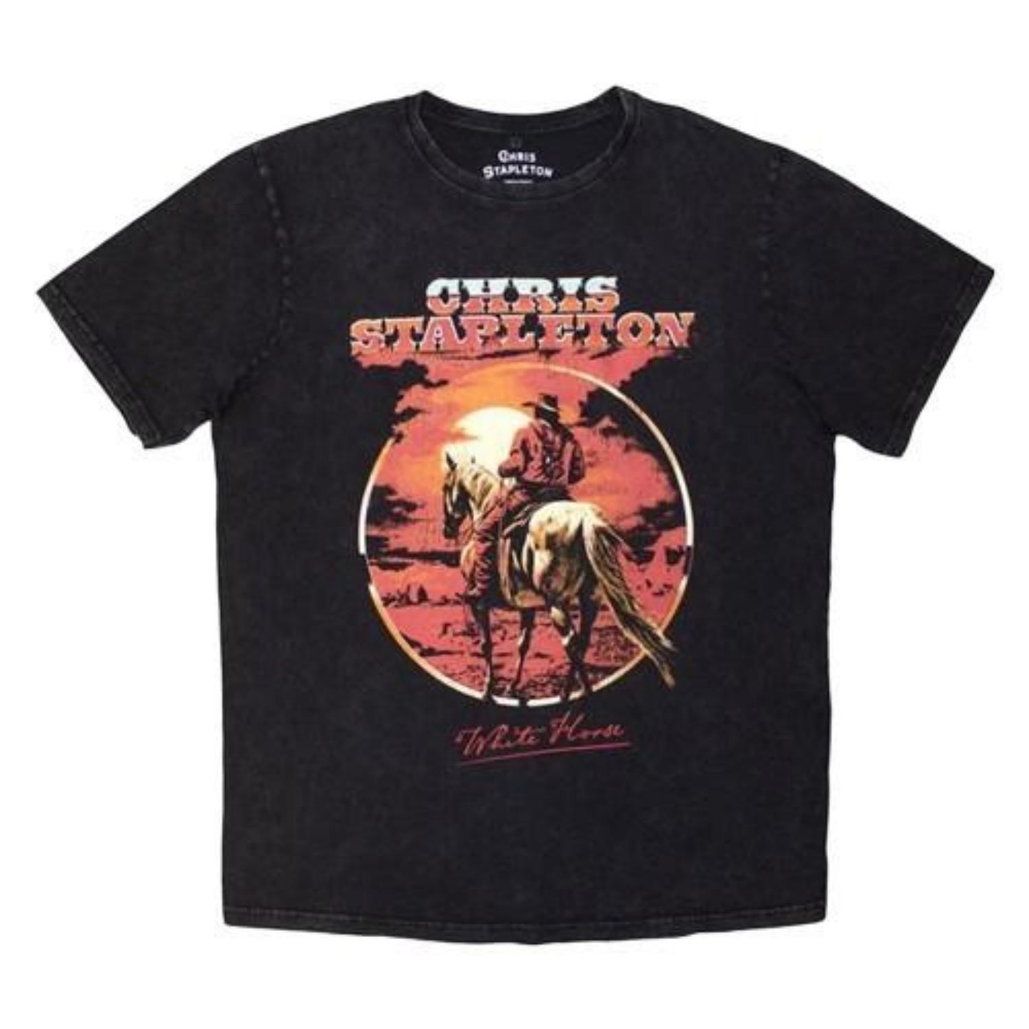 

Chris Stapleton Unisex Adult White Horse Washed T-Shirt S