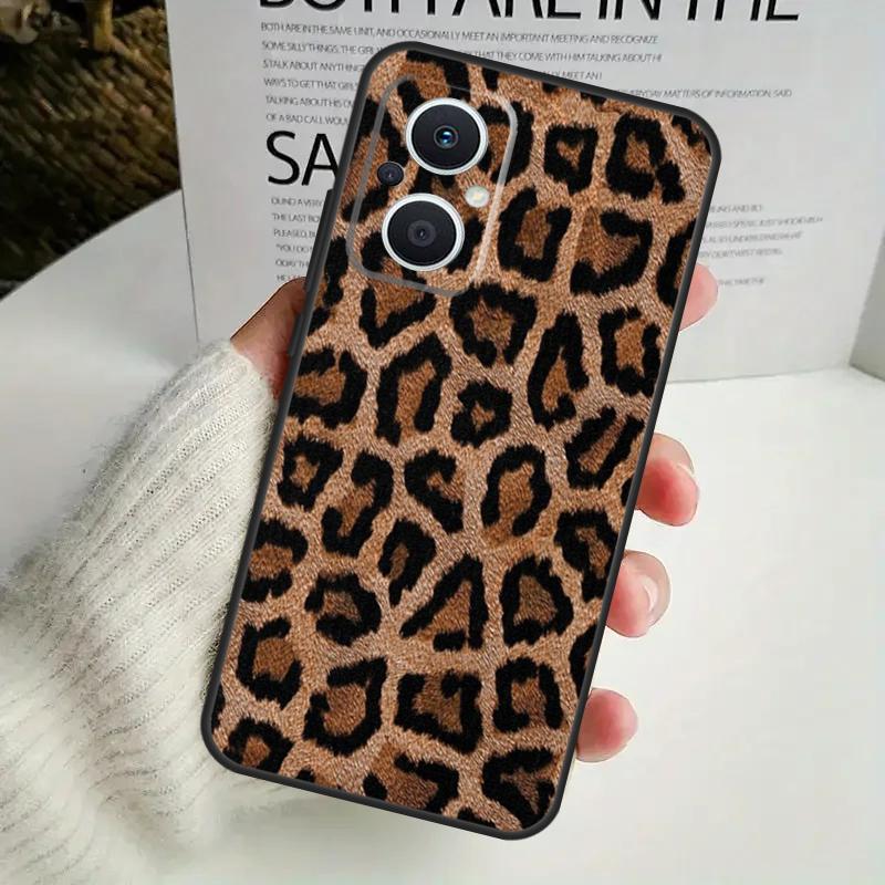 African Leopard Print Case For OPPO Reno 8 7 6 5 4 Lite 8T 5Z 4Z 10 11F OPPO Find X5 X6 Pro X2 Neo X3 Lite Cover