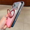 Transparent 360°Rotating Metal Holder Ring Bracket for Magsafe Magnetic Case For iPhone 17 16 Pro Max Plus Gradient Clear Cover