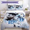 Football Messi Customize Text Duvet Cover Set Suitable for Study room Wrinkle Resistant Bedroom Decor Birthday/Christmas Gift Idea