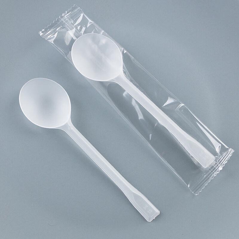 ZISIZ Disposable Plastic Dessert Spoons