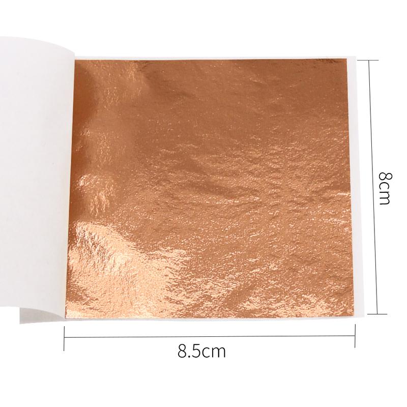100 Stück/10 Farben Kunsthandwerk Imitation Gold Silber Kupferfolie - Vergoldung Metallblatt Blätter Bögen DIY Handwerk Dekor Designpapier