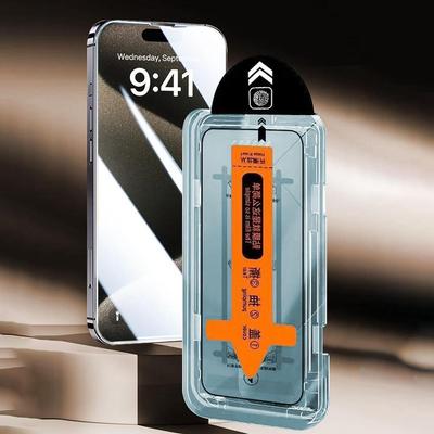 HD Przezroczysta Bezpyłowa Osłona Ekranu Folia ze Szkła Hartowanego Dla iPhone 17/Pro/ Pro Max/Bez Pęcherzyków Powietrza Łatwa Instalacja Zestaw