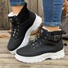 Winter New Fleece Thickened High-top Boots European and American Large Size Fleece Warm Cotton Shoes Platform Boots