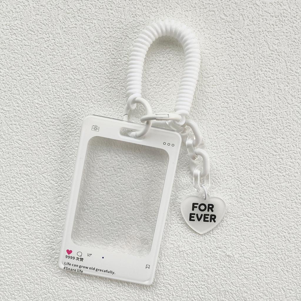 Card Note Storage Schoolbag Hook Transparent Card Holder Acrylic Crystal Card Holde Luggage Tag Hard Shell Anti-loss Card Case