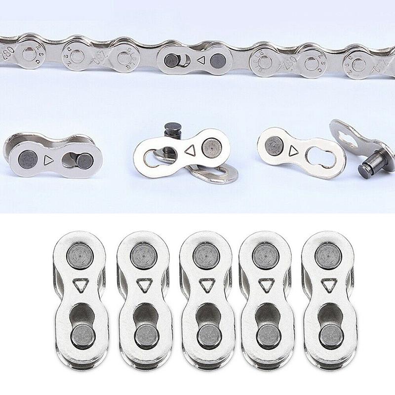 2Pcs Portable Bicycle Chain Master Link Joint Connector 6/8/10 Speed Quick Clip