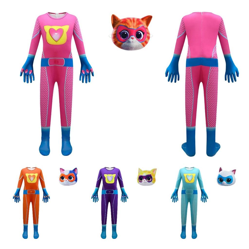 Macacão Fantasia Superkitties para Meninos Para Apresentações 4684