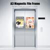A3 Document Sign Holder Frosted Magnetic File Frame PVC Poster Picture Notice Display Frame for