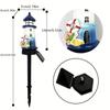 Solar Resin Sea Lighthouse LED Outdoor Lighting Decorative Landscape Light Solar Garden Light Lawn Light Suitable for Garden Lawn Festival Decoration