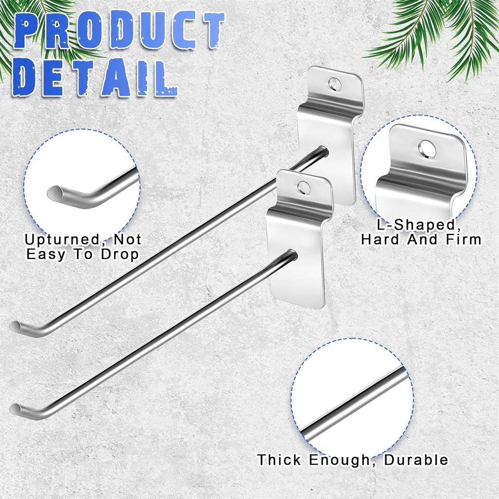 Metal Display Hooks Multi-purpose Storage Rack Accessories Shelf Hooks Towel Hooks Garage Hole Plate Bathroom Fixtures