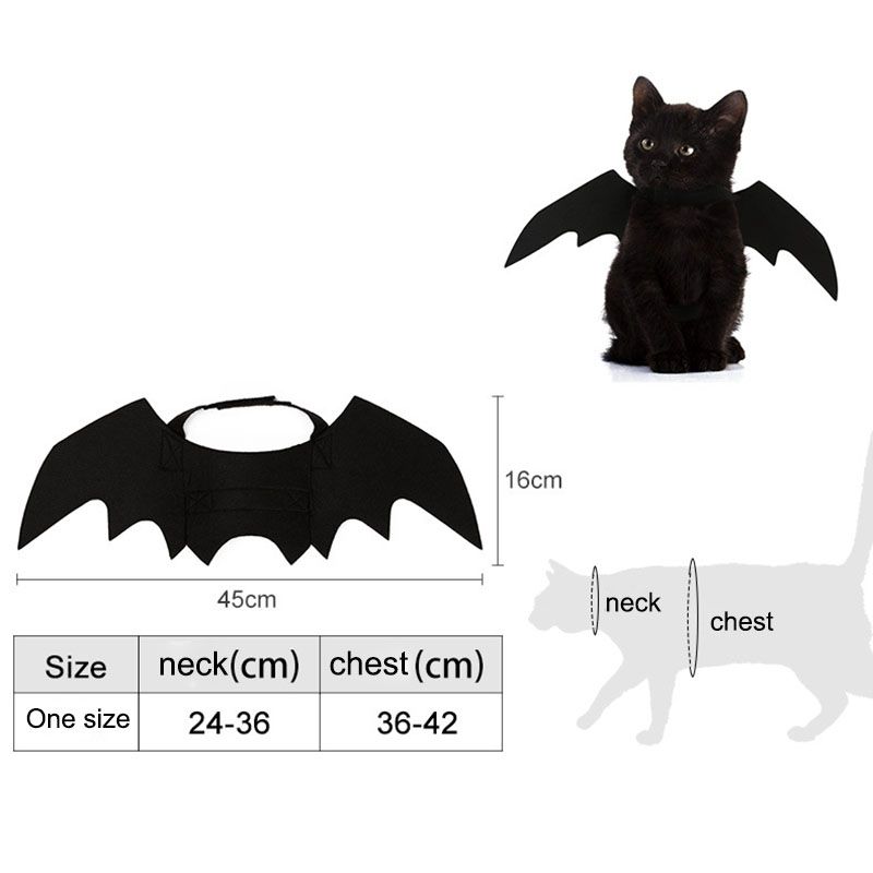 Creative Cute Bat Wing Dog Puppy Funny Cat Clothes Pet Accessories Cosplay Costume Bat Wing