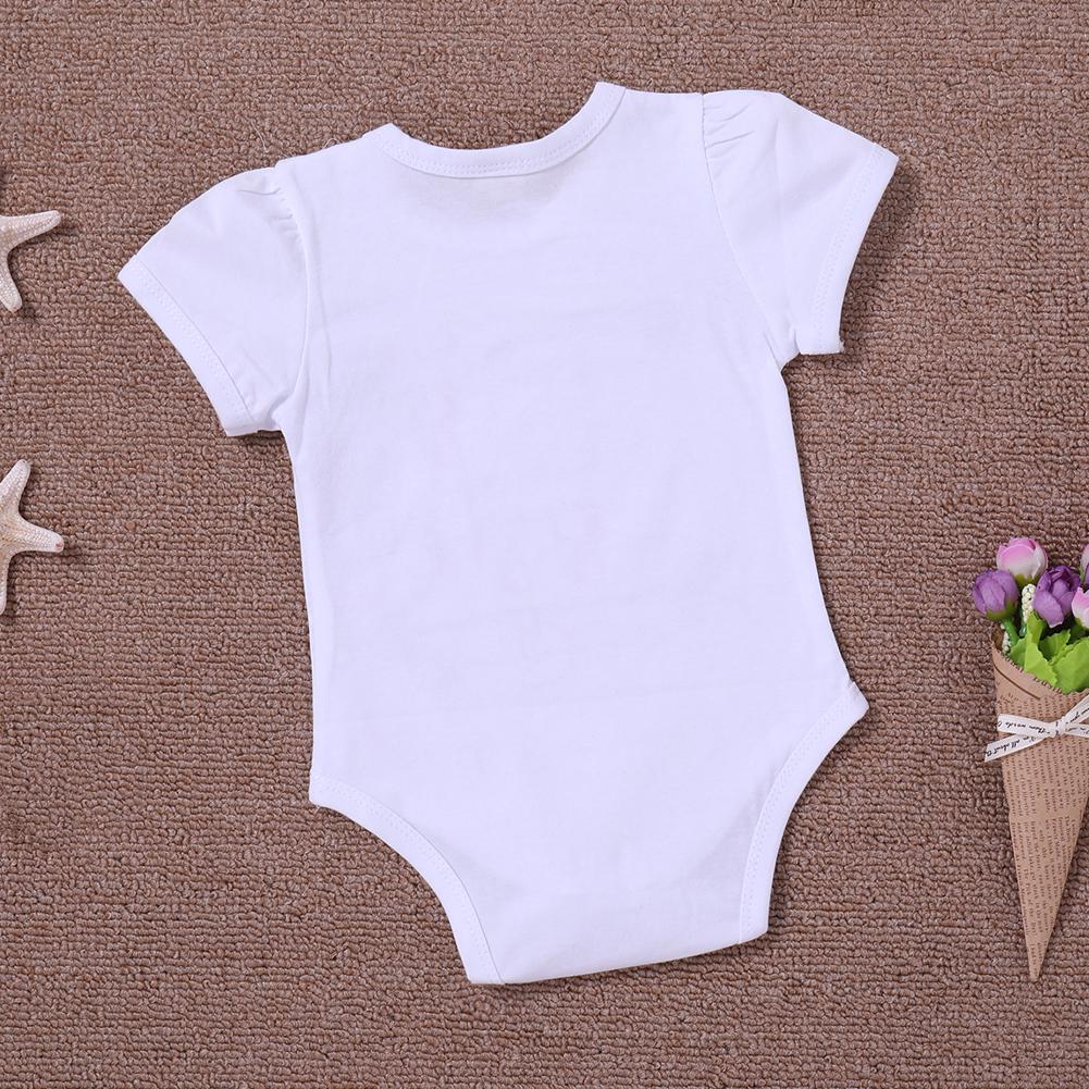 Paw Print with Heart Toddler Baby Girl Boy Bodysuit Jumpsuit Short Sleeved Bodysuit Tops Clothes