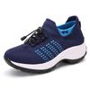 Fashion Women's Walking Shoes Fashion Sock Sneakers Mesh Breathe Comfortable Nursing Trainers Casual Platform Loafers Non-Slip Elevator