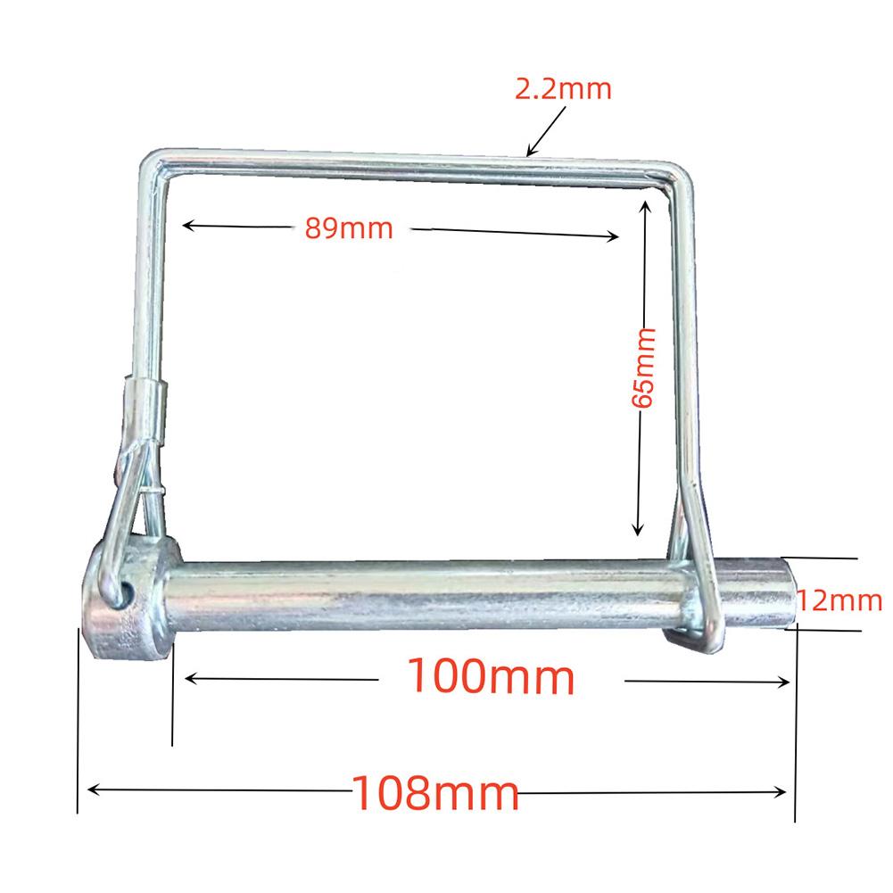 

Reliable Square Lock Pins Carbon Steel Build Effortless Installation Reliable for Farms and Trailers Pack of 4