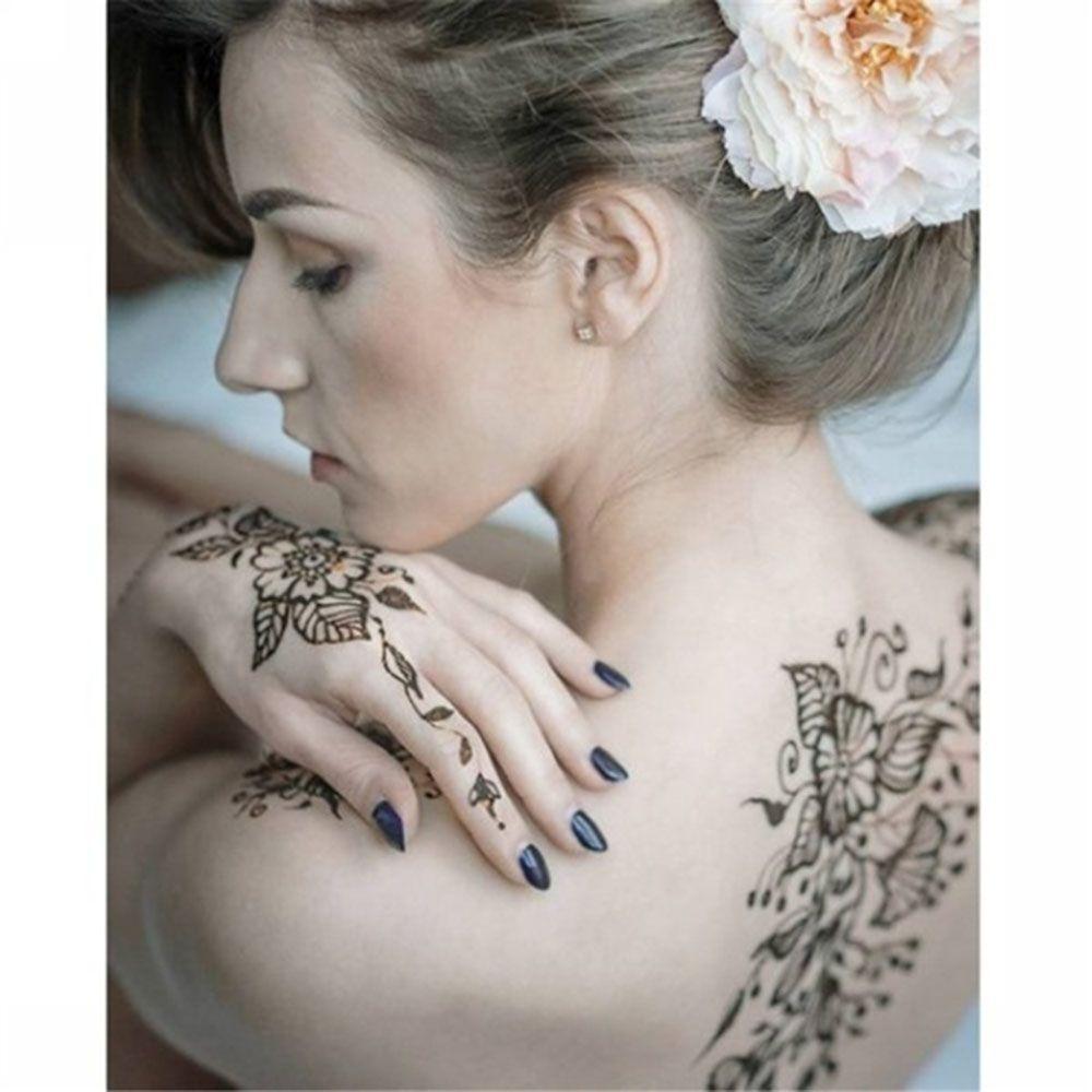 Tattoo Stencils Body Art India Tattoo Sticker Hand Art Stickers Tattoo Temporary Henna Template