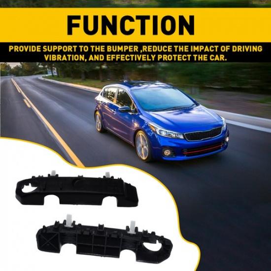 Bumper Bracket Left & Right Side Front Fit 2014-2018 2015 2016 Kia Forte Koup