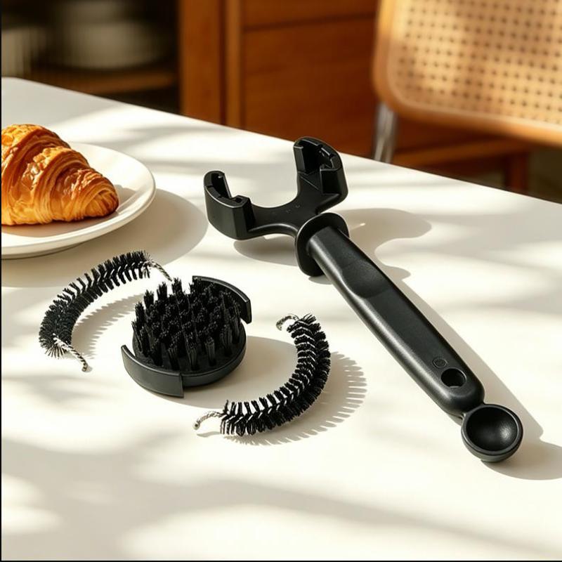 1Pcs Coffee Machine Cleaning Brush Long Handle Nylon Bristles 51Mm/58Mm Espresso Machine Cleaner For Coffee Shop
