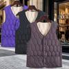 Autumn and winter thickened and velvet women's velvet down vest short slim-fitting vest inner tank to keep warm