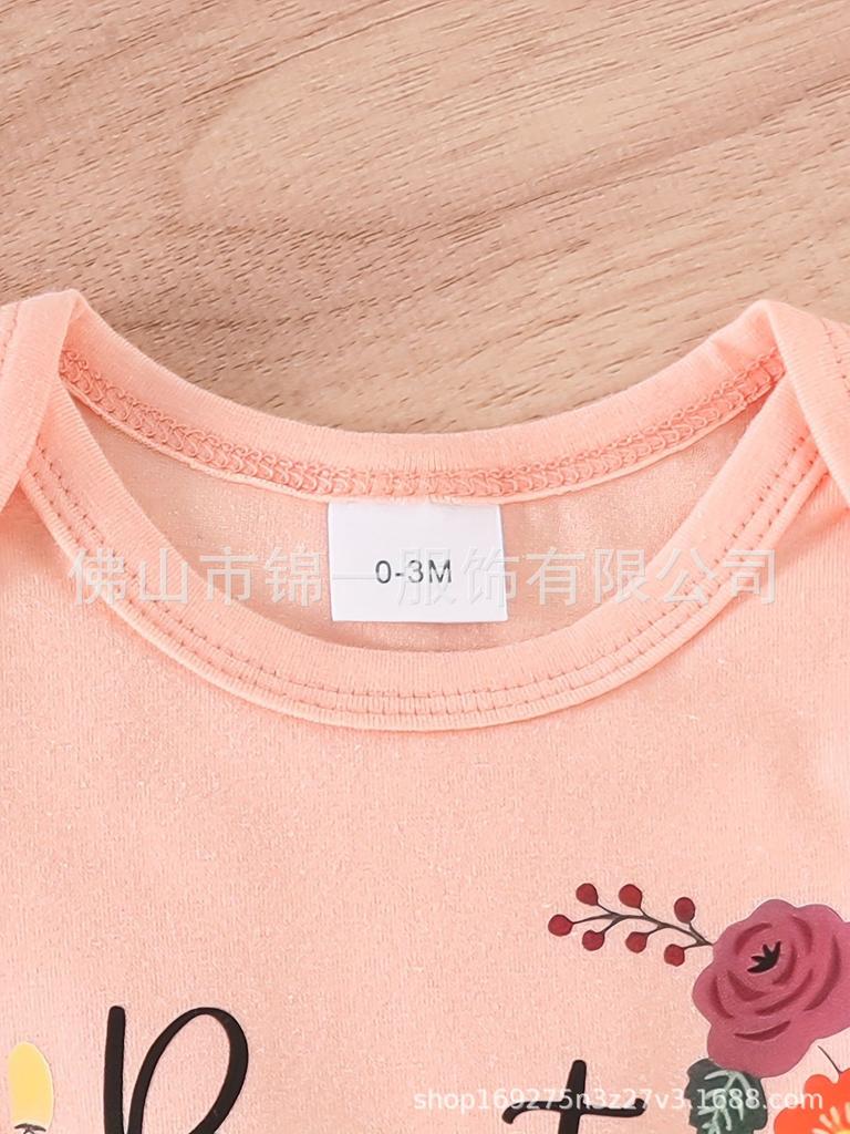 Comfy Multi-Color Floral Baby Girl Romper Set - Three-Piece Must-Have