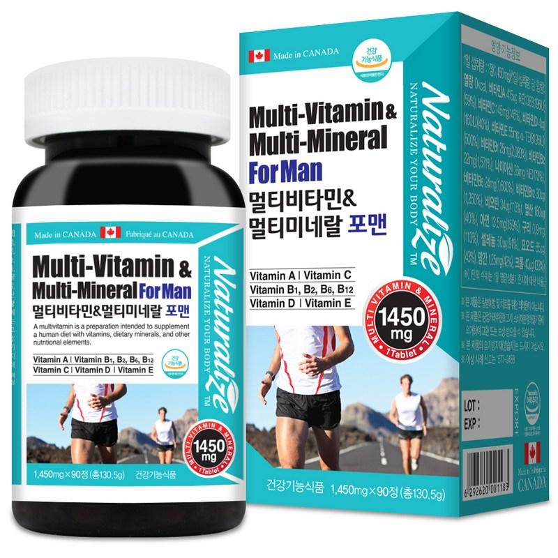 

Naturalize Multivitamin & Multimineral for Men, 90 tablets, 1 unit