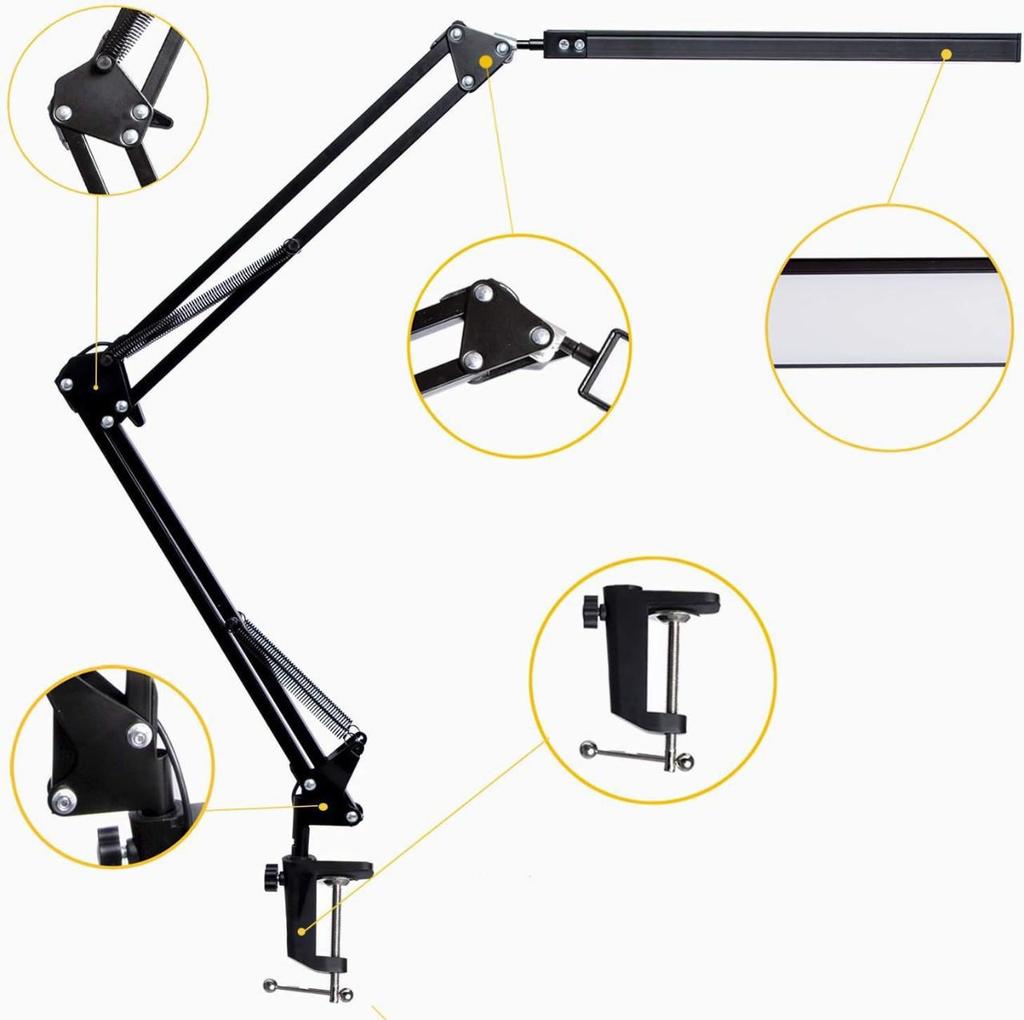 LED Eye Protection Floor & Desk Lamp for Study, Work, Nail Art, Beauty, Piano, and Painting.