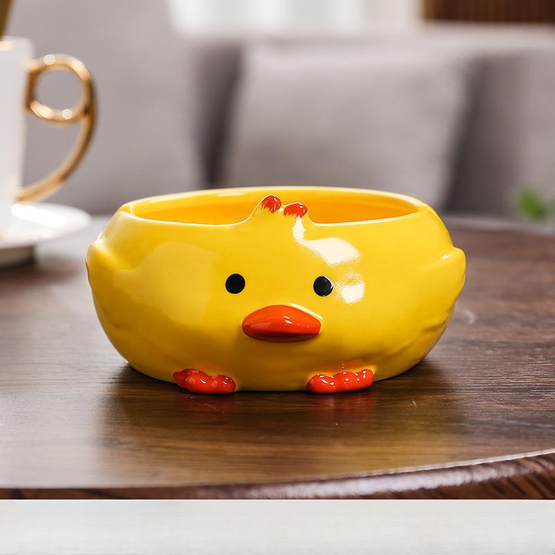 Ashtray Creative Cute Duck Cartoon Small Animal Home Living Room Bedroom Office