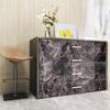 YENHOME Cutting Sheet, Marble Sheet, 76cm x 3m, Peel-and-Stick Wallpaper Sticker, Light Black, Self-Adhesive Wallpaper, Glossy Wallpaper Cloth, Waterp