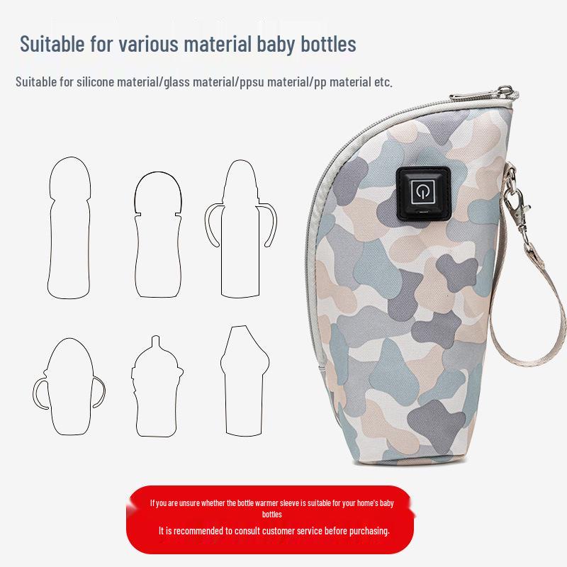 Isolierter Babyflaschenwärmer Kinderwagentasche - Tragbare Hülle mit konstanter Temperatur für Ausflüge