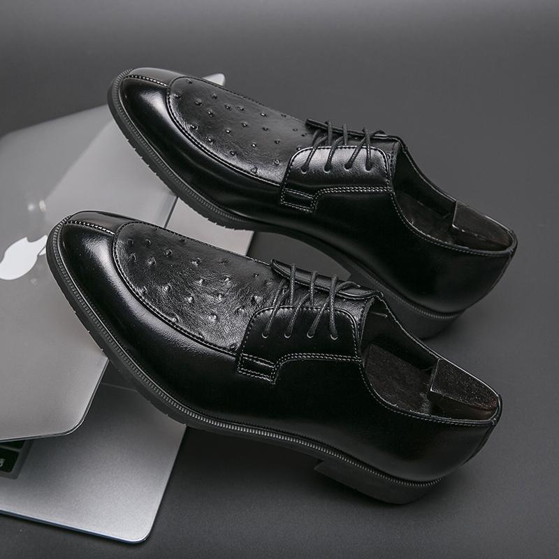 

Мода 2024 года, модные брендовые мужские мокасины из мягкой кожи, повседневная обувь ручной работы, мужские коричневые кожаные туфли на плоской подошве со шнуровкой, размер 38-46 46 чёрный