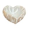 Yousheng Ruffle Love Heart Jewelry Tray, 3D Printed Earrings Necklace Ring Dish Tray, Decorative Keys Trinkets Holder Organizer Tray