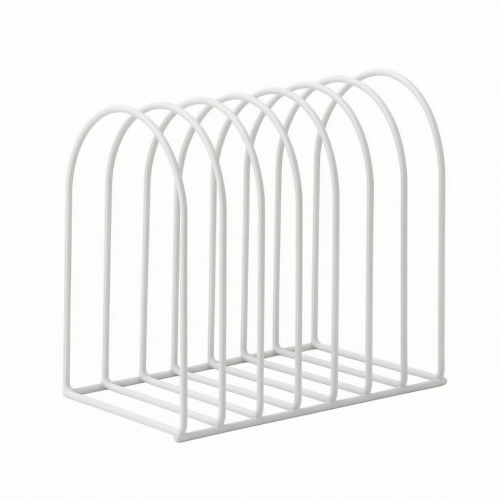 Iron Wire Desktop Storage Rack Long-Lasting Open Slot Organizer Countertop