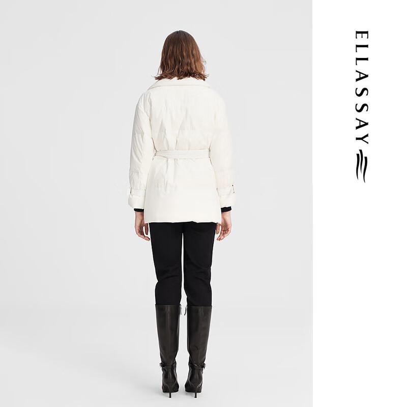 ELLASSAY Women's Belted Blazer Down Jacket