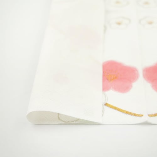 Frontier Paper Napkins, Red and White Plum Blossoms, PNK-036