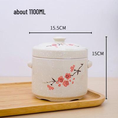 Panela de Cerâmica Wu Tuo com Esmalte de Flocos de Neve