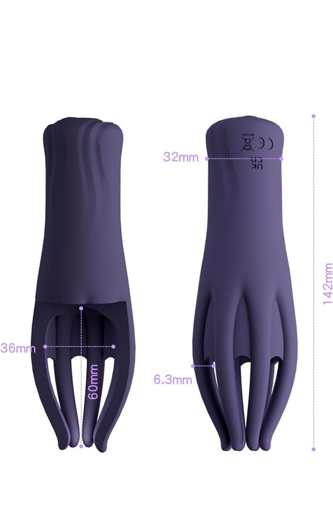 Glans Vibrator for Suction Powerful Nipple Glans Stimulation Electric 10 Vibration USB Silent Waterproof Adult for Women and Men Men, Vibrator, Rotor,