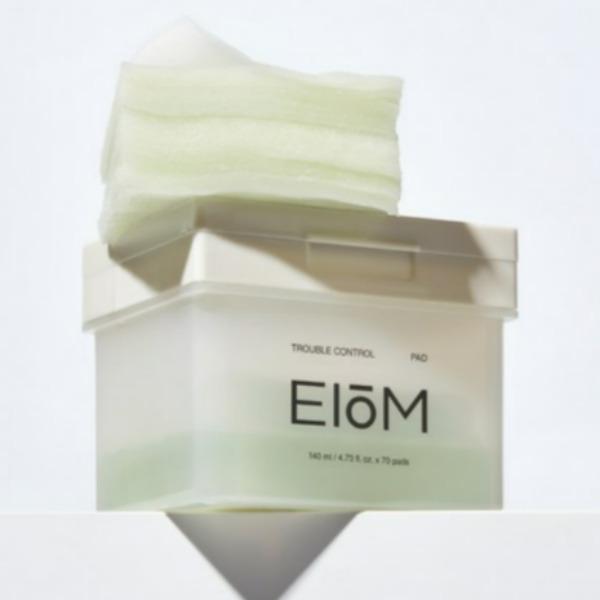 EIOM Trouble Control Pad 70 Pads | Probiotic Skin Balancing Toner Pads | Sebum & Pore Care Daily Pad