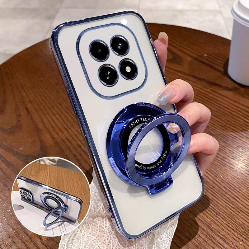 

Противоударный чехол с блестящим покрытием и магнитной подставкой для Xiaomi Redmi 15C 15 14C 13C 13X Note 15 14 Pro Plus, силиконовый чехол Redmi 15C 5G 173MM