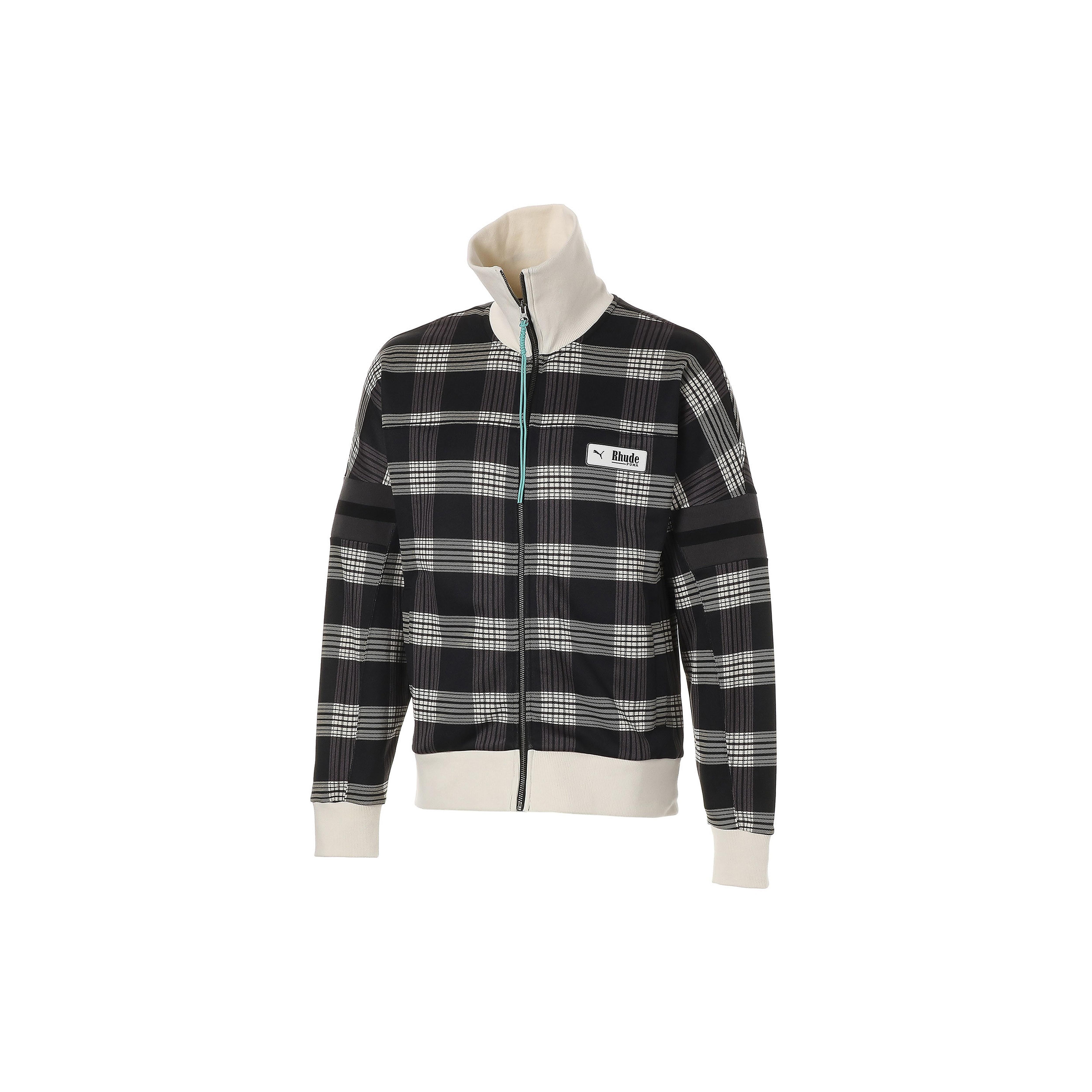 PUMA X Rhude XTG AOP TRA Multi SP WUP Knit Jacket White Brown Men s 595341-02 XXS