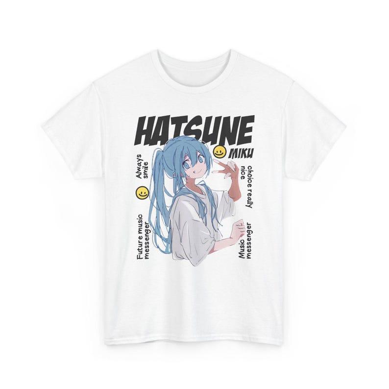 Summer Hot Sale Anime Hatsune Miku T-shirt Men Women Hip Hop Streetwear Oversized T-shirt Print Crew Neck Casual T Shirt