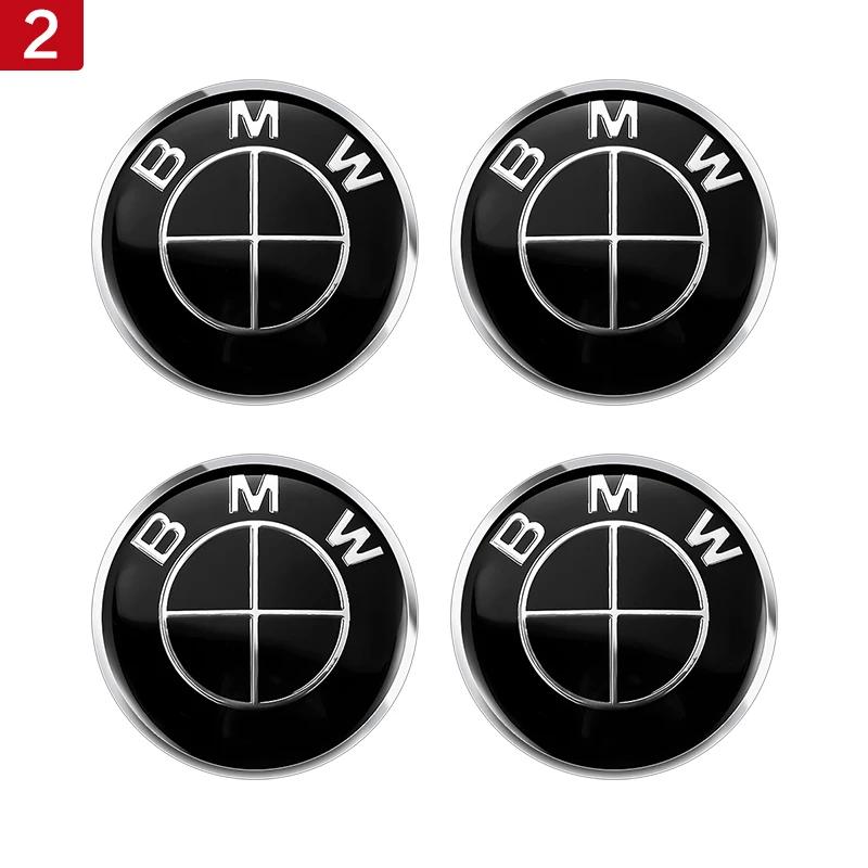 4 Stück 56MM 60MM 65MM Auto Radnabenabdeckung Aufkleber Felgenabdeckung Abzeichen Emblem für BMW E39 E87 E60 E46 E53 E90 F10 F20 F25 F30 X5