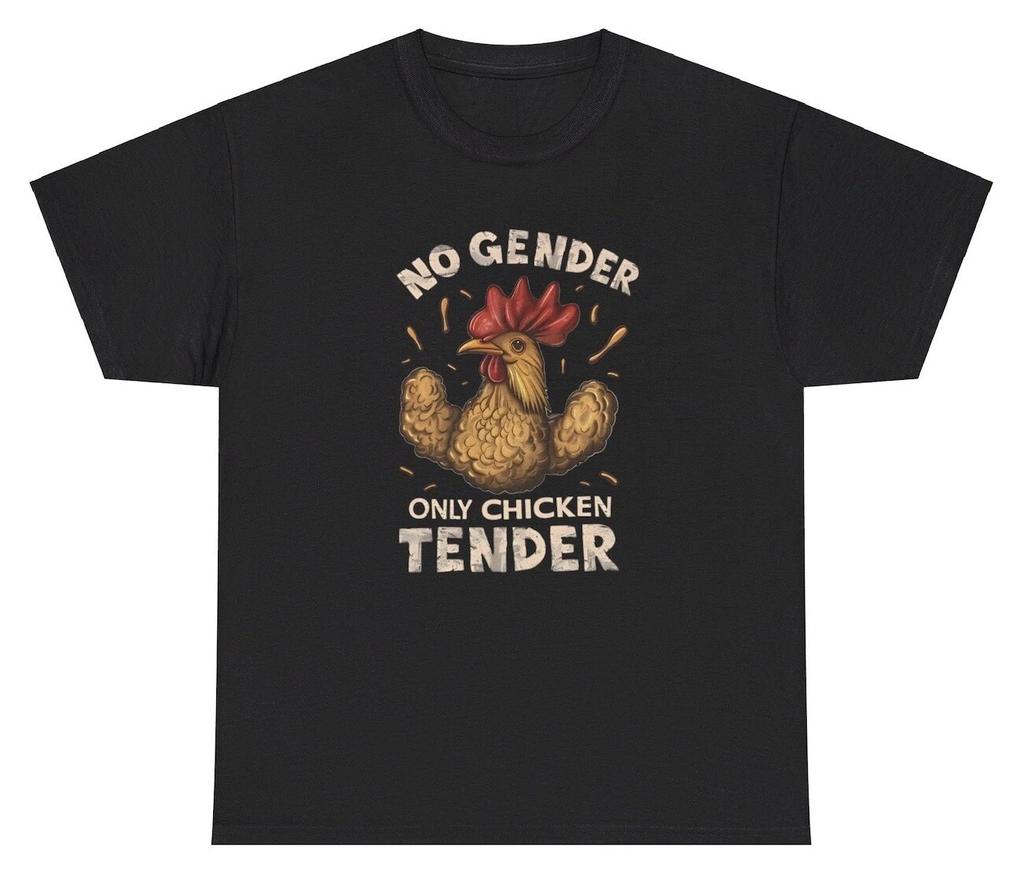 No Gender Only Chicken Tender T Shirt Funny LGBTQ Pronoun Foodie Food Lover Tee