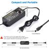Adjustable Power Supply Variable AC-DC Power Adapter Laboratory 3V-24V-3A with US/EU Plug Female Home Appliance Alligator Clip