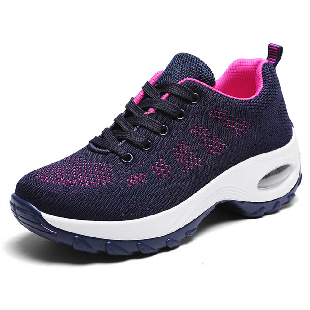 Fashion High Platform Breathable Summer Sneakers Ladies Womens Loafer Shoes Women Trainer Sport Mobile Super Sale Trend From China