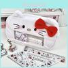 Hello Kitty Character Plush Pen Organizer With Large View Window For Students