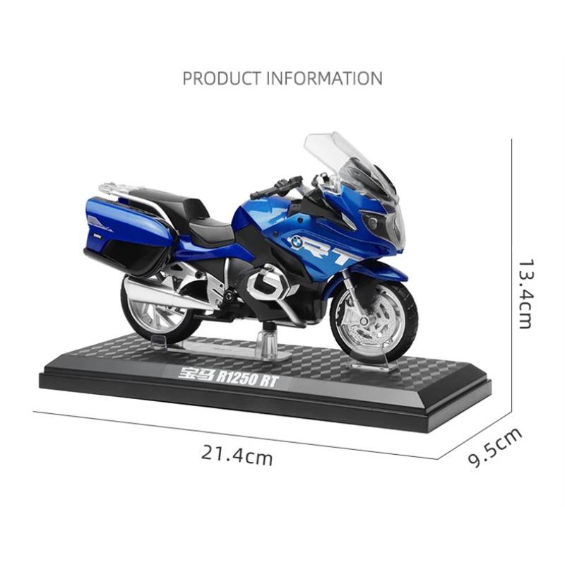 1/12 BMW R1250 RT Alloy Sports Motorcycle Model Diecast Metal Toy Travel Street Motorcycle Model Simulation Collection Kids Gift